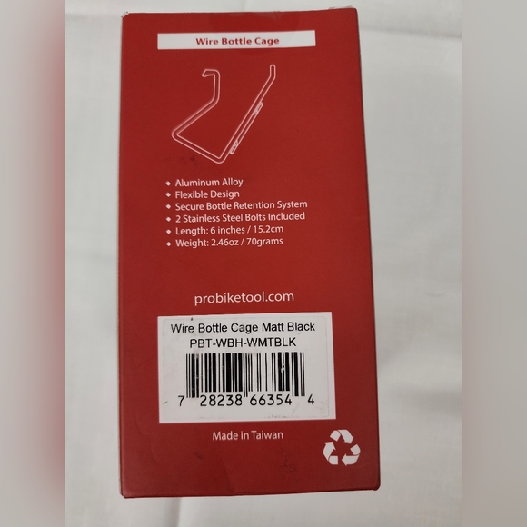 NIB Pro Bike Tool Wire Bottle Cage Two Black - Picture 4 of 6